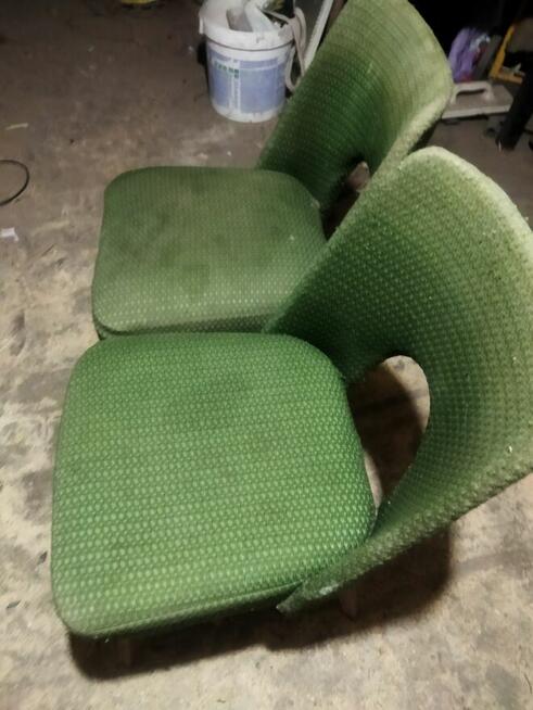 Krzesła PRL 2 szt. typu muszelki