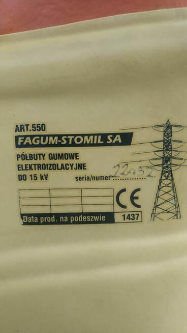 Buty gumowe elektroizolacyjne FAGUM-STOMIL 550