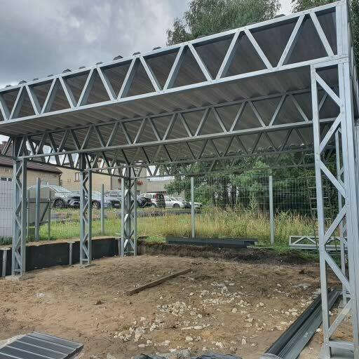 Wiata samochodowa Carport 6x6m zadaszenie