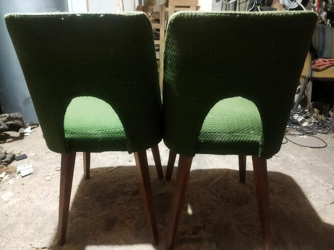 Krzesła PRL 2 szt. typu muszelki