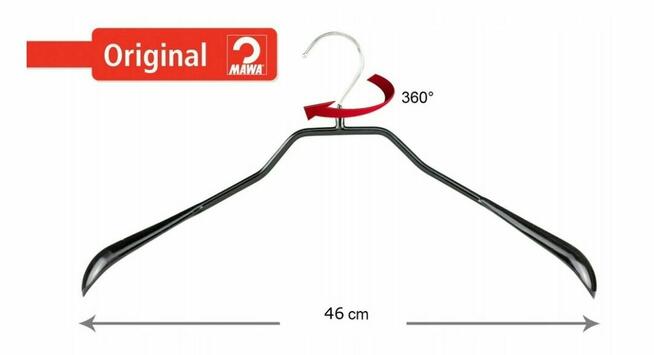 Wieszaki ubraniowe antypoślizgowe 5-PAK MAWA
