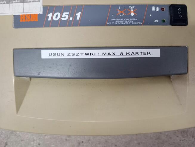 Niszczarka do papieru niszczarki do biur urzędów HSM 105.1