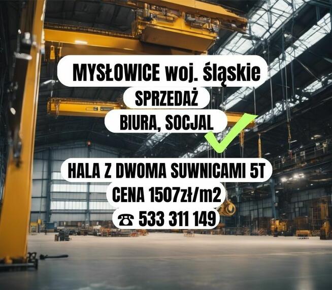 HALA 2 SUWNICE, WŁASNE TRAFO, GRUNT