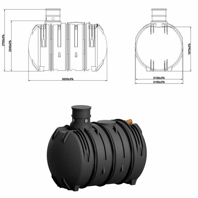 ZBIORNIK NA WODĘ DESZCZOWĄ 10000L MOCNY
