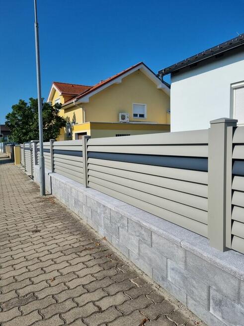 Nowoczesne ogrodzenia z aluminium ALUBRAM