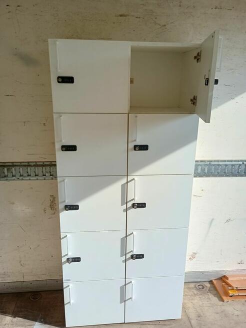 Locker biały lockery białe 10 skrytek szafka skrytkowa