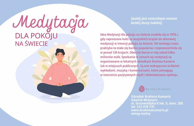 Medytacja dla Pokoju w Ośrodku Brahma Kumaris