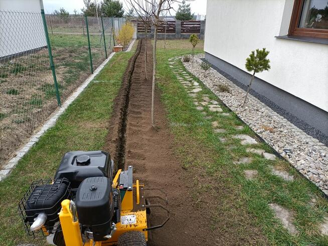 Koparka łańcuchowa do wykopów z rozrusznikiem 14KM wąski 10