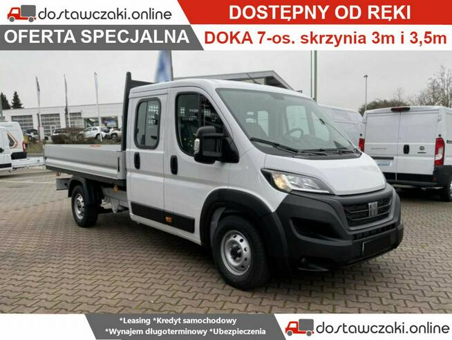 Fiat Ducato L3 140KM Doka 7 os + skrzynia 3m i 3,5m, ostatnie sztuki od ręki !!