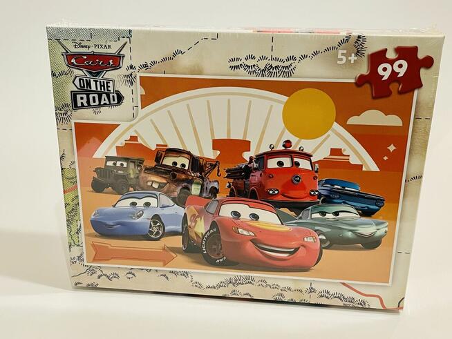 Puzzle Disney Cars (Auta) - 99 Elementów, Wymiary 33x21 cm