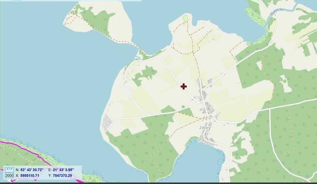 Działka 30 arów w Zdorach, 900 m od j Sniardwy