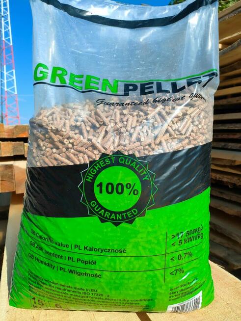 Pellet drzewny Green Pellet od 1 palety !