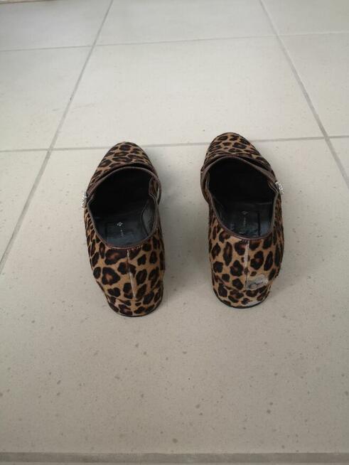 GUIDO SGARIGLIA buty włoskie damskie panterka skórzane r. 39