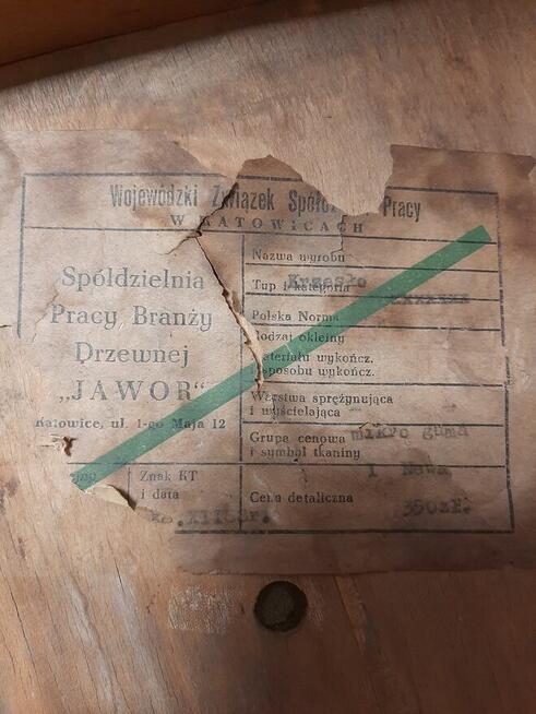 Stół i krzesła z PRL