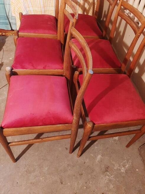 Stół i krzesła z PRL