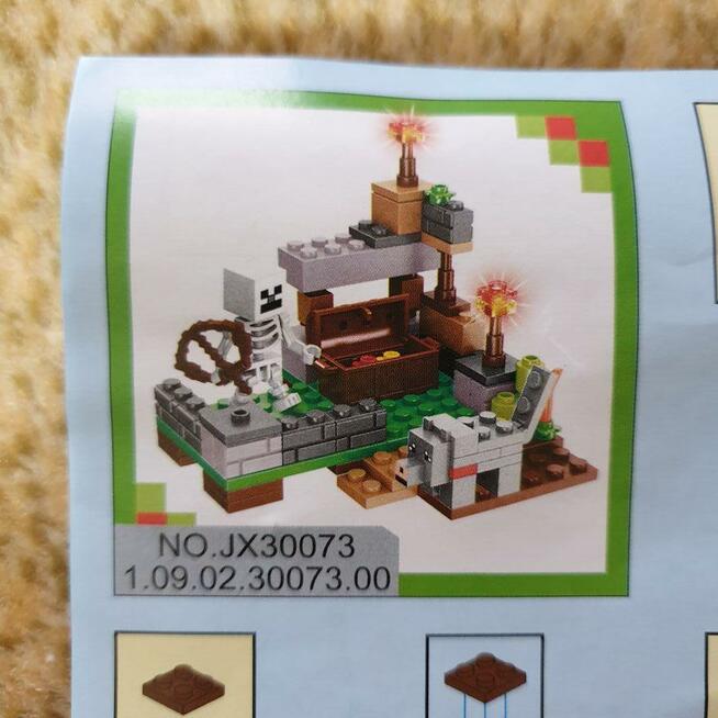 Klocki Minecraft – zestaw 5 sztuk