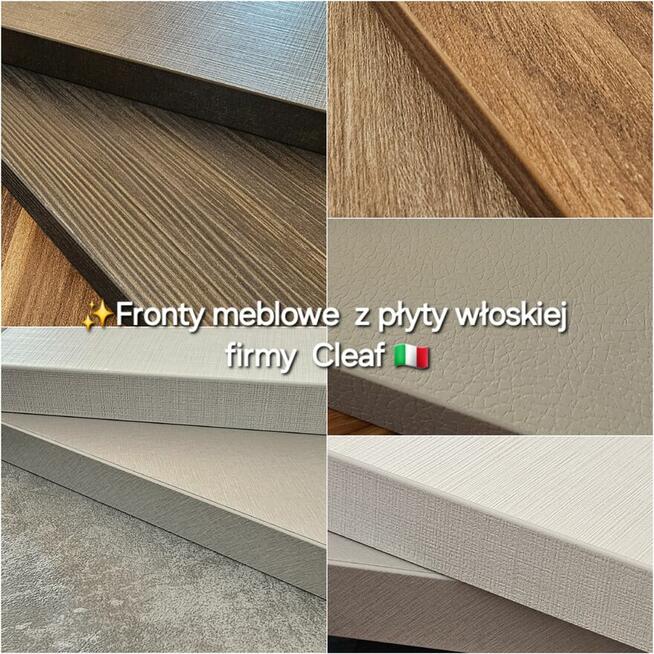 Fronty meblowe z płyty laminowanej włoskiego producenta Clea