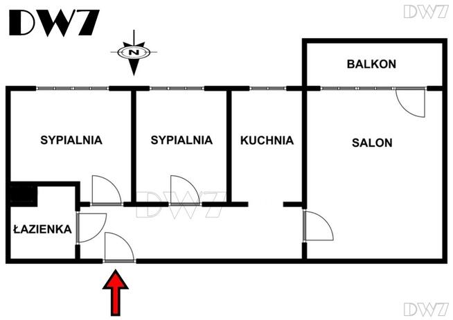 3 pokoje,oddzielna kuchnia,balkon, widok na Tatry.