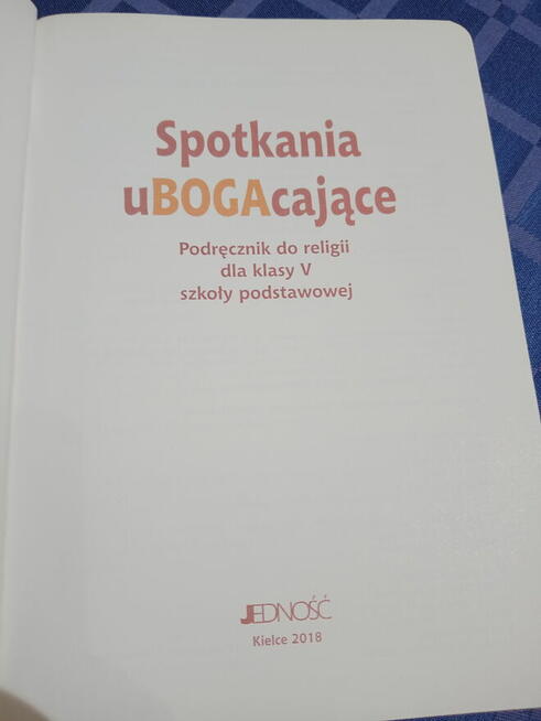 Spotkania uBogacające religia klasa 5