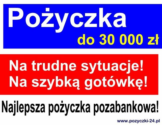 Pożyczka do 30 000 zł - Ratunek na trudne sytuacje!