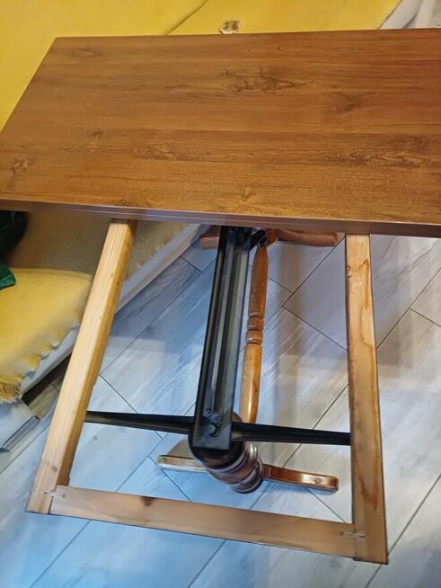 PRL ława rozkladana z korbka