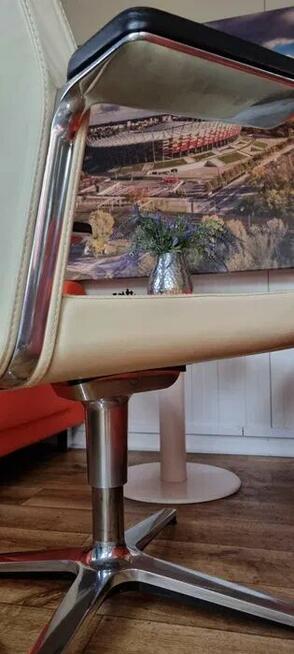 Fotel konferencyjny My turn skóra beżowy 7 szt