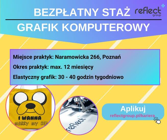 Bezpłatny staż/praktyki - dział graficzny