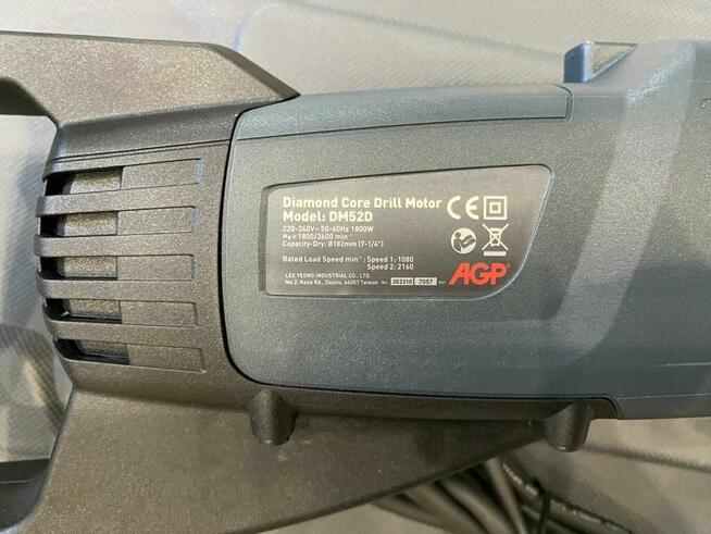 Wiertnica Diamentowa AGP DM52D MIKROUDAR 1800W Na Sucho