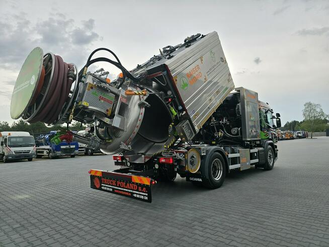 Scania MORO KAISER WUKO KOMBI GORĄCA WODA DO CZYSZCZENIA KANAŁÓW WUKO asenizacyjny separator beczka 