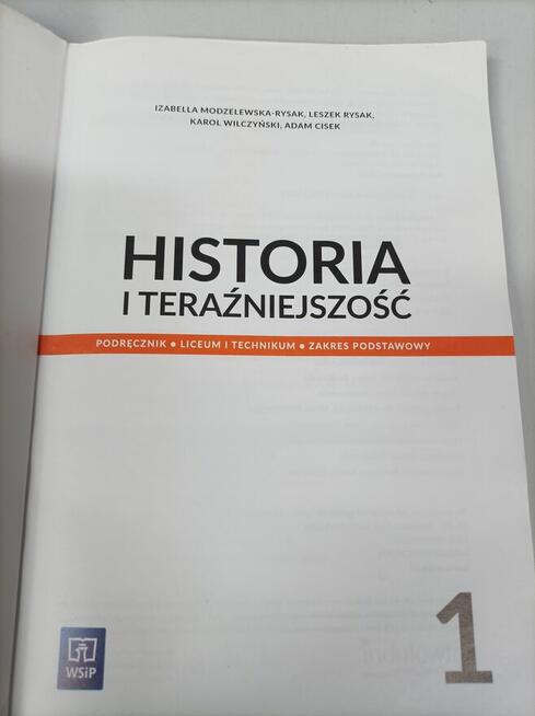Historia i Teraźniejszość - Podręcznik 1 liceum i technikum