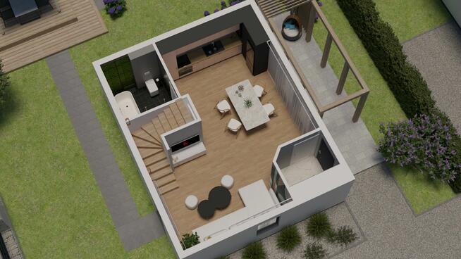 Dom jednorodzinny szkieletowy 106m2