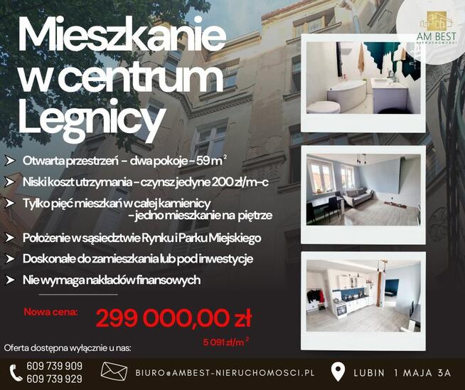 Mieszkanie w centrum Legnicy