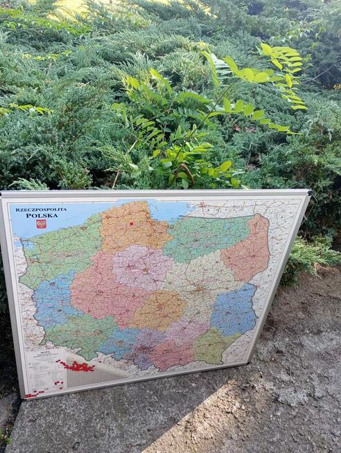 Mapa magnetyczna Polski mapy magnetyczne 100x90