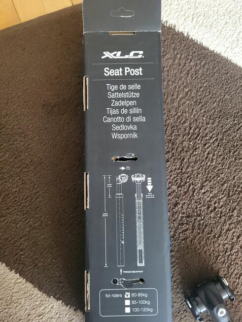 Sztyca wspornik siodełka XLC Comp SP-S08amortyzowany 27,2 mm