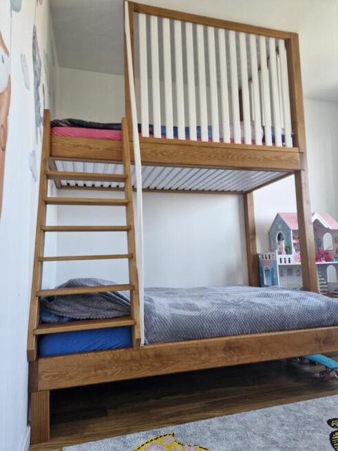 Łóżko piętrowe drewniane antresola