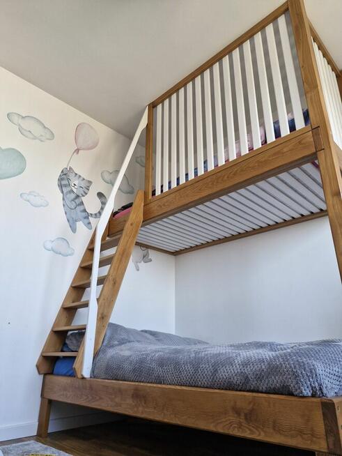 Łóżko piętrowe drewniane antresola