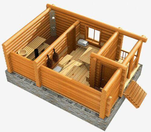 Sauna ogrodowa, bania, domek rekreacyjny