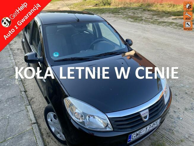 Dacia Sandero Nowe sprzęgło, benzyna, dodatkowe koła,klimatyzacja, el. szyby, isofix