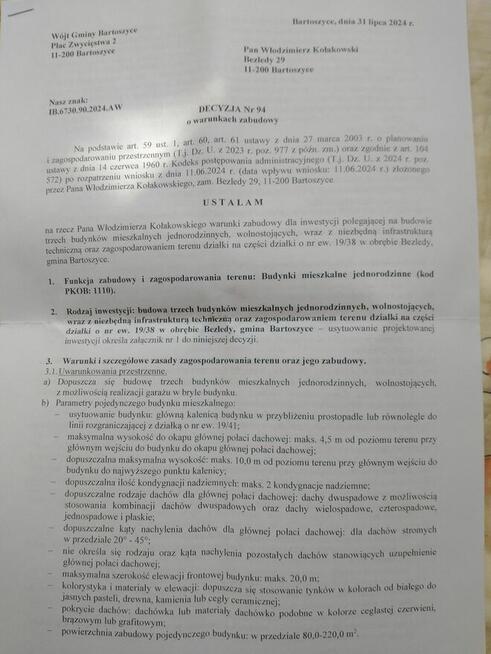 Działki inwestycyjne - Bezledy, warmińsko-mazurskie