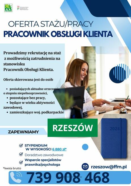 Staż/Praca obsługa klienta