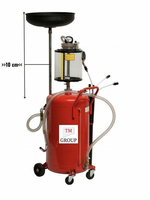 Wysysarka do Oleju Zlewarka Pneumatyczna 80L + 6 sond