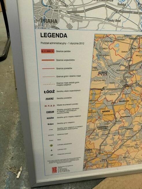 Mapa Polski mapy do biur szkół hot