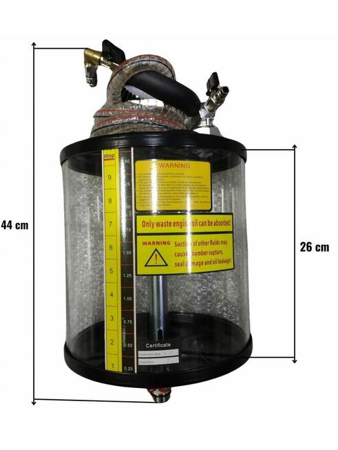 Wysysarka do Oleju Zlewarka Pneumatyczna 80L + 6 sond