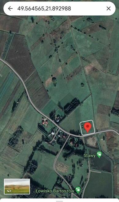 Rymanow - Bartoszów- budowlana dzialka na sprzedaz!