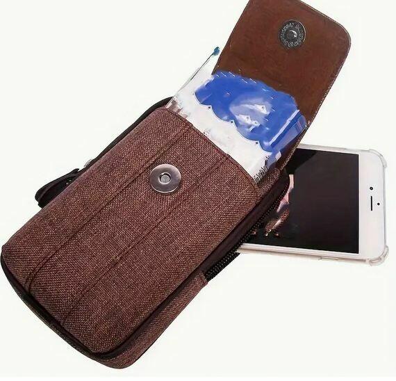 Męska Torba Na Telefon Komórkowy KOLOR CZARNY