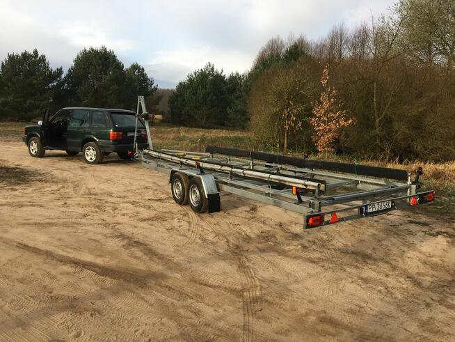 Przyczepa podłodziowa pod jacht motorówkę wynajem