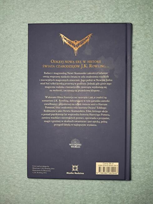 Książka–scenariusz „Fantastyczne zwierzęta..., J.K.Rowling