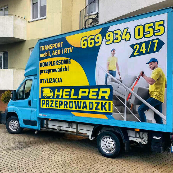 HELPER przeprowadzki transport utylizacja mebli Bagażówka 24