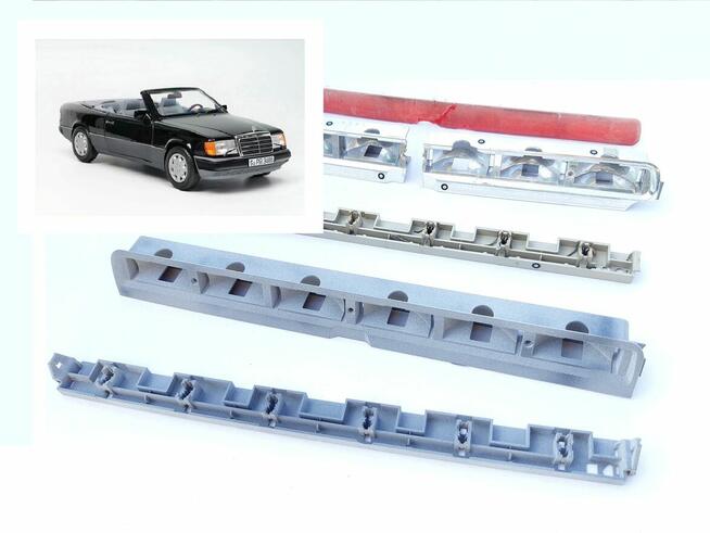 Podstawa i lustro dla lampy hamowania Mercedes R129 SL A124