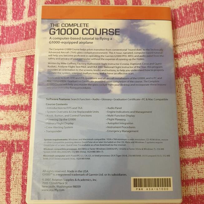Kurs multimedialny – The Complete G1000 Course (Lotnictwo)